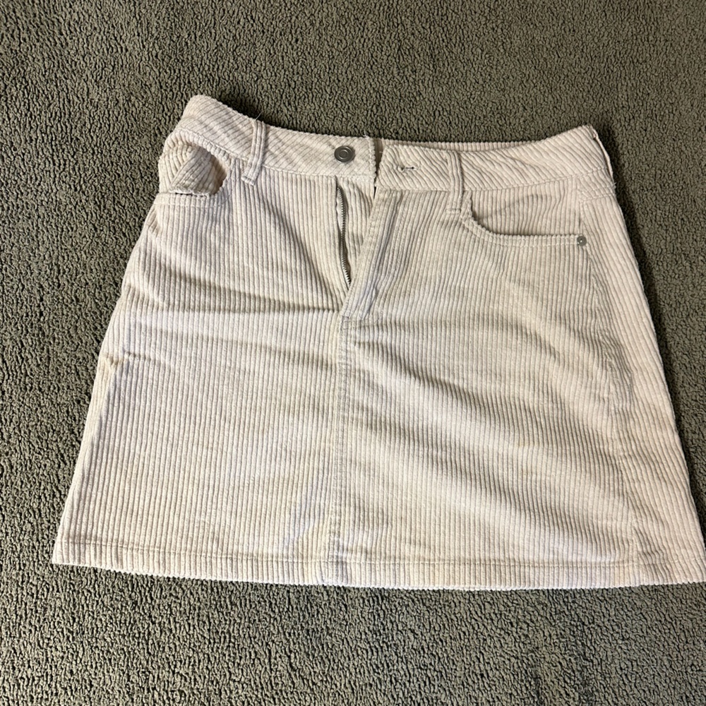 Striped Corduroy Skirt